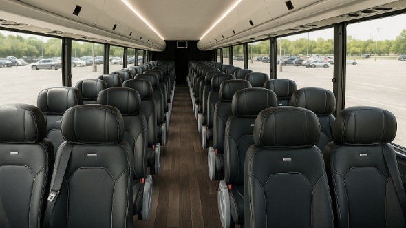 Interior of Charter Bus Company Kettering's 30 Passenger Minibus in Kettering