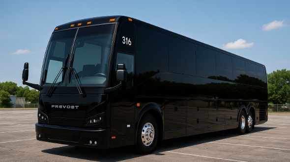 Exterior of Charter Bus Company Kettering's 55 Passenger Charter Bus in Kettering
