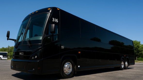 Exterior of Charter Bus Company Kettering's 56 Passenger Charter Bus in Kettering