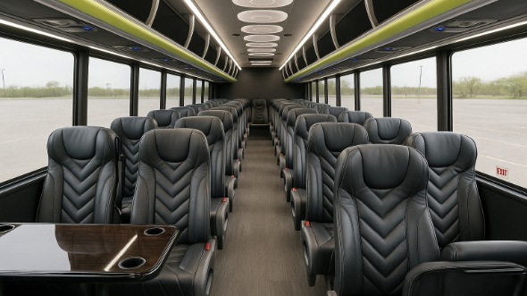 kettering 35 passenger minibus inside