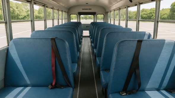 Interior of Charter Bus Company Kettering's School Bus in Kettering